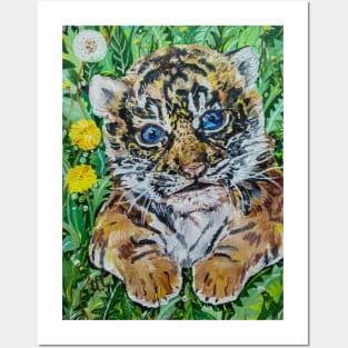 Siberian Tiger Cub Posters and Art